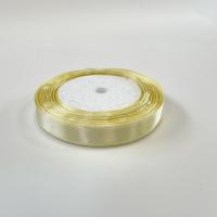 Лента атласная 1,2 см, 23м лимонно-кремовый