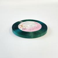 Лента атласная  0,6см 23м изумрудная