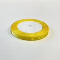 Лента атласная  0,6см 23м яично-желтая