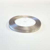 Лента атласная 0,6см 23м серая
