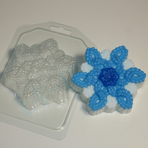Форма для шоколада "Снежинка вязаная"