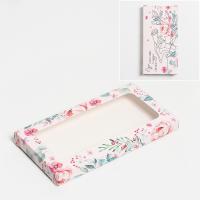 Коробка для шоколадной плитки «Цветы» 17,3×8,8×1,5 см