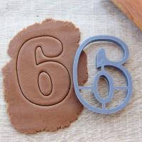 Вырубка для пряников "Цифра 6" 10см