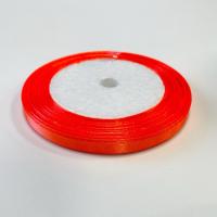 Лента атласная  0,6см 23м красная
