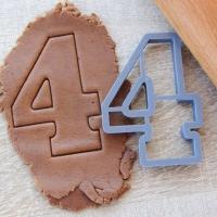 Вырубка для пряников "Цифра 4" 10см
