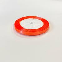Лента атласная 0,6см 23м оранжевая