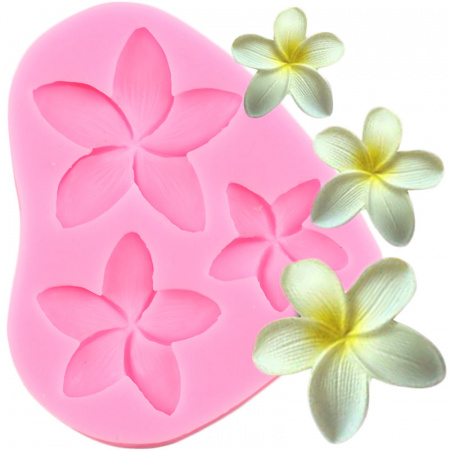 Молд силиконовый "Три цветка"