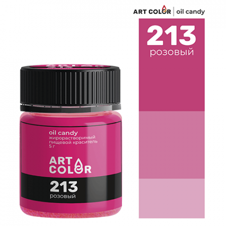 Сухой жирорастворимый краситель Розовый Art Color Oil Candy 5 гр