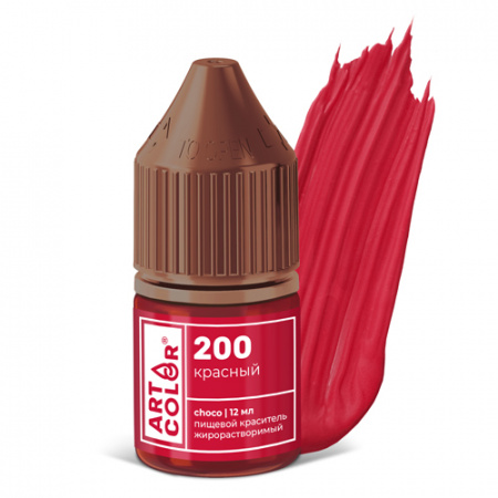 Гелевый жирорастворимый краситель Art Color Choco Красный 12мл