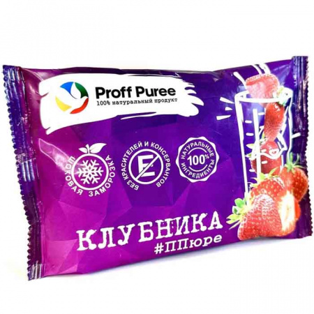 Пюре Клубника "Proff Puree" 0,25кг саше