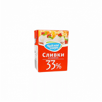 Сливки Чудское озеро 33% 0,2л