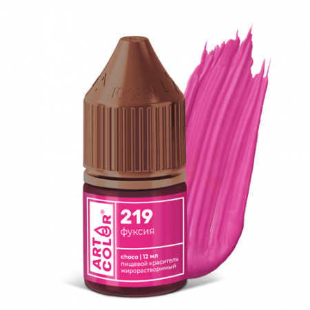 Гелевый жирорастворимый краситель Art Color Choco Фуксия 12мл