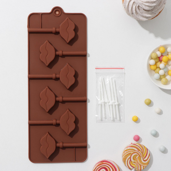 Форма для леденцов и мороженого  «Поцелуй»