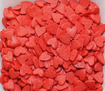 Посыпки "Сердечки красные" 50гр