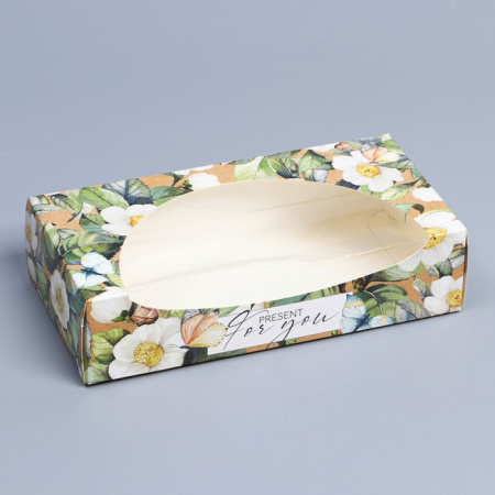 Коробочка для пончиков «Present for you», 20 x 10 x 5 см