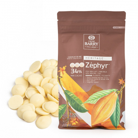 Белый шоколад "Zephyr" 34% 1кг
