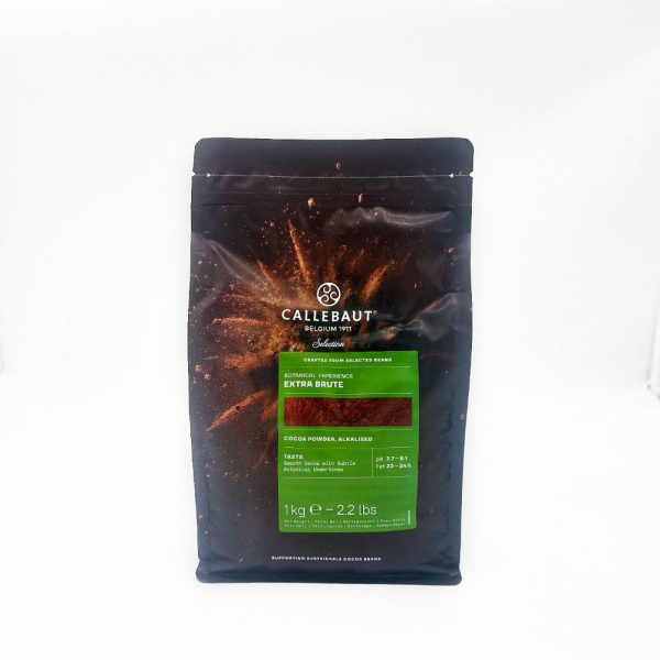Какао порошок "Extra Brute" Брют Cacao Barry алкализированный 1кг