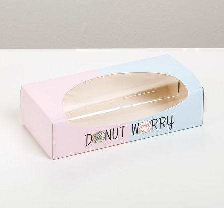 Коробочка для пончиков Donut Worry, 20 x 10 x 5 см