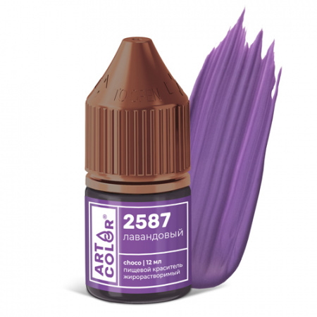 Гелевый жирорастворимый краситель Art Color Choco Лавандовый 12мл