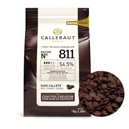 Темный шоколад 54.5% Barry Callebaut 500гр