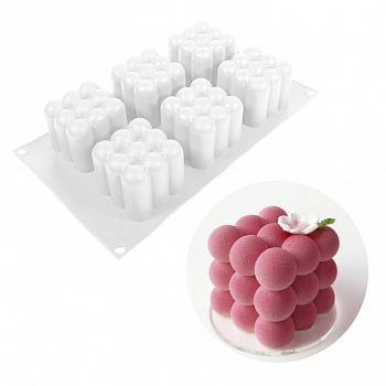 Форма для муссовых десертов "Magic Cube Bubble" куб, 6 ячеек