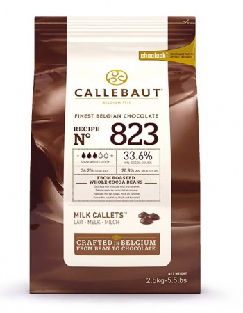 Молочный шоколад 33.6% Barry Callebaut 2,5 кг