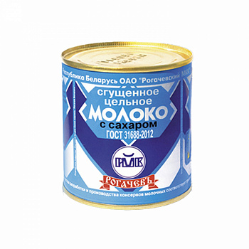 Молоко сгущенное "Рогачевский МКК" цельное с сахаром 8.5%, 380 г