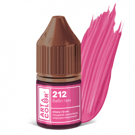 Гелевый жирорастворимый краситель Art Color Choco Бабл гам 12мл