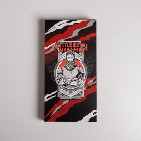 Коробка для шоколадной плитки «Настоящему мужчине»17,3х8,8х1,5